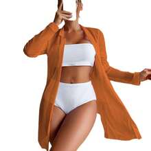 Nuevo bikini de tres piezas para mujer, de tela especial, sexy y multicolor. - Patrón cuatro - Ver 6