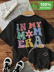 Camiseta Negra de Moda con Diseño Colorido In My M︎MERA para Hombres y Mujeres Algodón Suave  2023 Ideal para Regalos Juventud y Comodidad Perfecta para Verano Estilo Casual Atemporal - Negro - Ver 1
