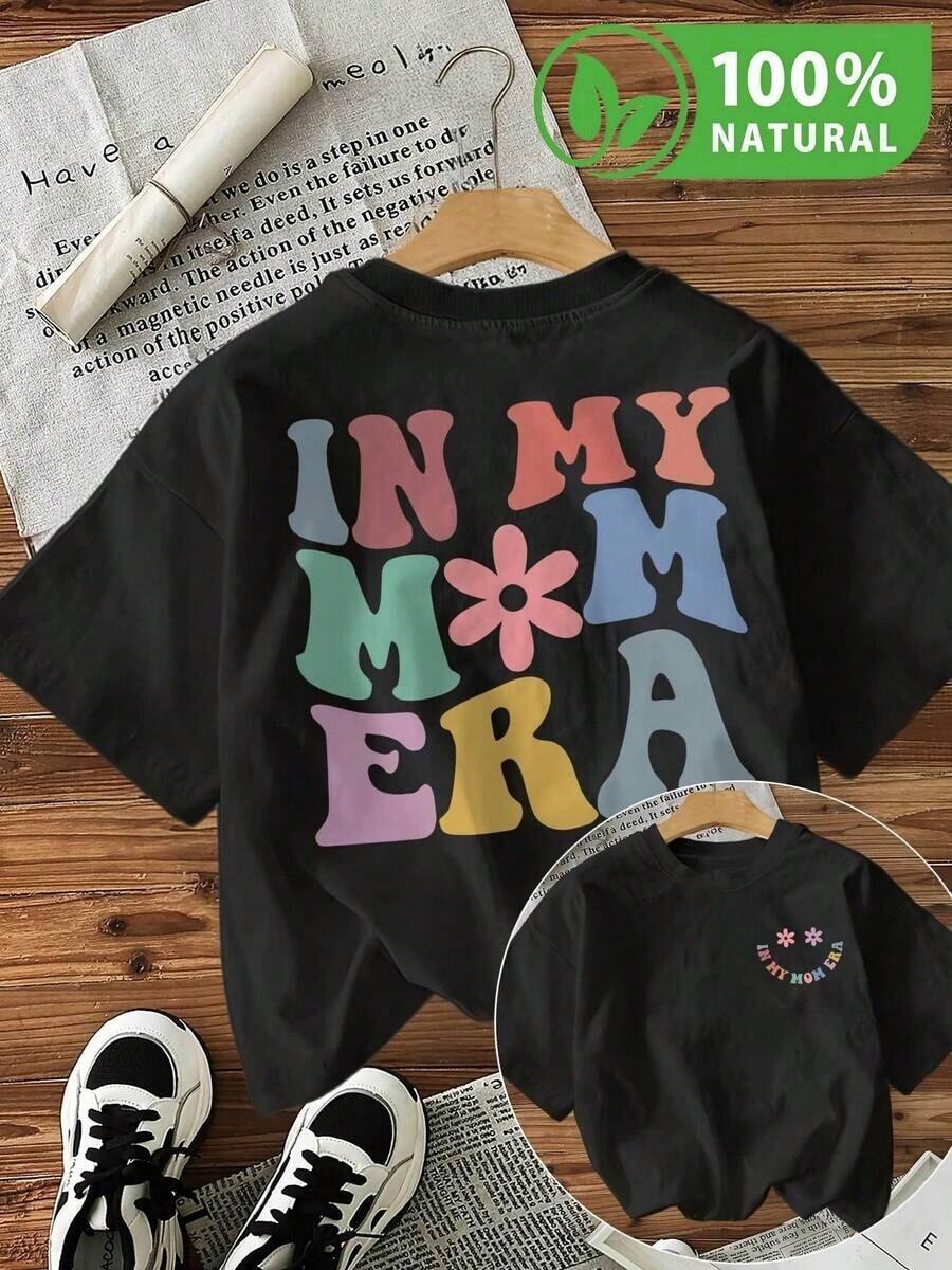 Camiseta Negra de Moda con Diseño Colorido In My M︎MERA para Hombres y Mujeres Algodón Suave 2023 Ideal para Regalos Juventud y Comodidad Perfecta para Verano Estilo Casual Atemporal - Negro - Ver 1