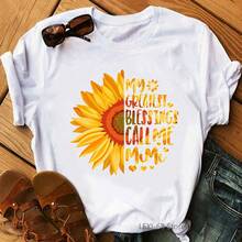 Me encanta ser una mamá, camisetas con estampado de letras, regalo para el Día de la Madre, camiseta de mujer, moda de verano, camiseta femenina, ropa de calle. - Blanco - Ver 8
