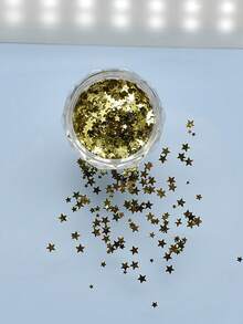 Paillettes pour nail art en forme d'étoile 5-Star, ultra-fines 1,5 mm/2 mm/3 mm, taille mixte, mini autocollants d'ongles colorés, fournitures et accessoires de salon de manucure, charms pour ongles - Multicolore - Voir 7