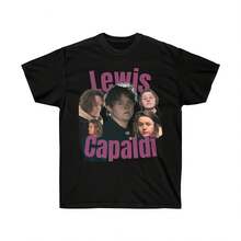 Lewis1 Capaldi1 Graphic Tee  Vintage Unisex Crewneck - Black - View 1