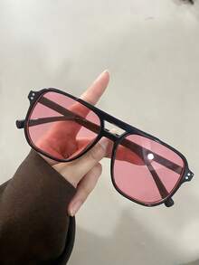 1 par de gafas de playa de moda unisex, adecuadas para todas las estaciones, viajes al aire libre y vacaciones en la playa - Multicolor - Ver 2