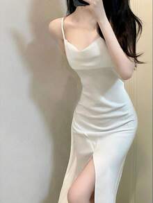 Women Short Dresses - Off White - View 6