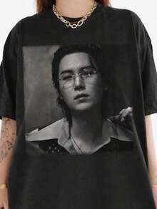 Camisetas de mujer de algodón B T S Sugad 2.0 Meme, Camiseta divertida B T S Merch, Bangtan Arirang. Camiseta informal de moda con estampado creativo para mujer, de manga corta y cuello redondo, para primavera y verano T-Shirt Women Festive Celebration Shirt Party Wear Top >ropa - Negro - Ver 1