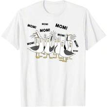 Camiseta Divertida de Mamá Gaviota, Vida Marina, Día de la Madre, Pájaro, Animal - Negro - Ver 1