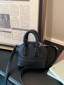 Bolso mini con diseño de nicho en forma de concha, bolso versátil con tiras de espagueti, bolso bandolera, bolso accesorio compacto para salidas - Multicolor - Ver 12
