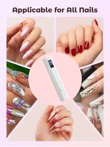JMMO Portable Handheld Nail Dryer Lamp, UV/LED Nail Curing Light For All Gel Nail Polish, USB Rechargeable, Fast Drying Nail Lamp - Multicolor - View 4