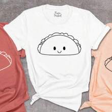 Playera con estampado de sombrero y bigote | Cinco de Mayo | Despedida de soltera | Fiesta Mexicana | Playera de vacaciones - Multicolor - Ver 1