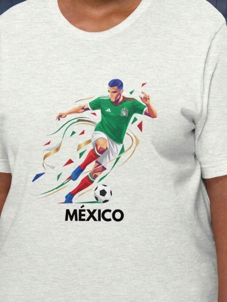 Camiseta de la Copa Mundial de México 2026 – Regalo para Fanáticos del Fútbol El Tri - Negro - Ver 1