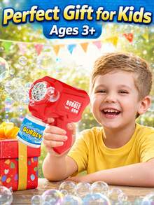 Handheld Automatic Bubble Blower Toy, Suitable For Boys And Girls To Play Outdoors In Summer. (Batteries And Bubble Solution Not Included) - Multicolor - View 7