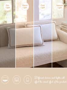 1/2 piezas Juego de fundas de almohada rectangulares con diseño de patchwork en color blanco & café con forma de pequeñas bolas - Incluye 1 o 2 fundas de almohada (relleno de almohada no incluido), reversible, estilo campestre fresco y lindo, ligero & transpirable, lavable a máquina - Multicolor - Ver 5