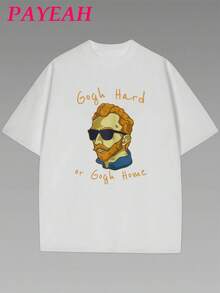 Payeah Cotton T-Shirt With Fun Vincent Van Gogh Design - 白色 - 查看 11