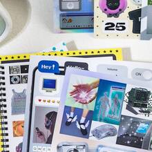 1pc/2pcs Y2K Style Sticker Book, Vintage Digital Style Stickers, Perfect For Bullet Journaling Enthusiasts. Includes A Variety Of Designs And Attractive Stickers, Great As Birthday Gift Or Back To School Gift. - Sticker - View 5