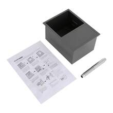 YUNRUX Built-In Toilet Paper Holder, Wall Shelf Organizer Toilet Paper Holder - 灰色 - 查看 8