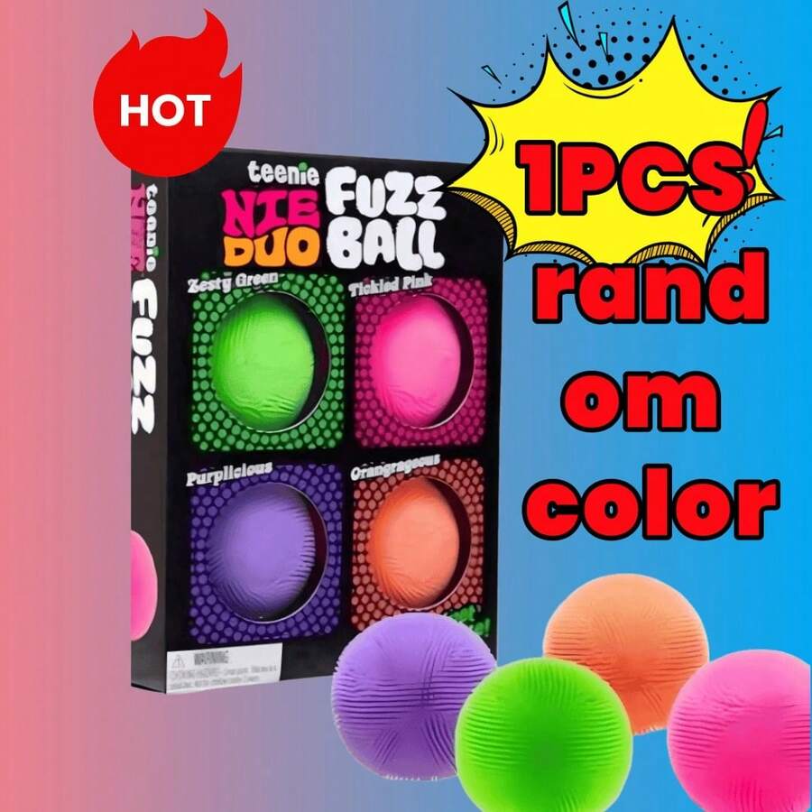 1pc Latest Trending Creative Fuzzy Color Changing Stress Ball Cute ...