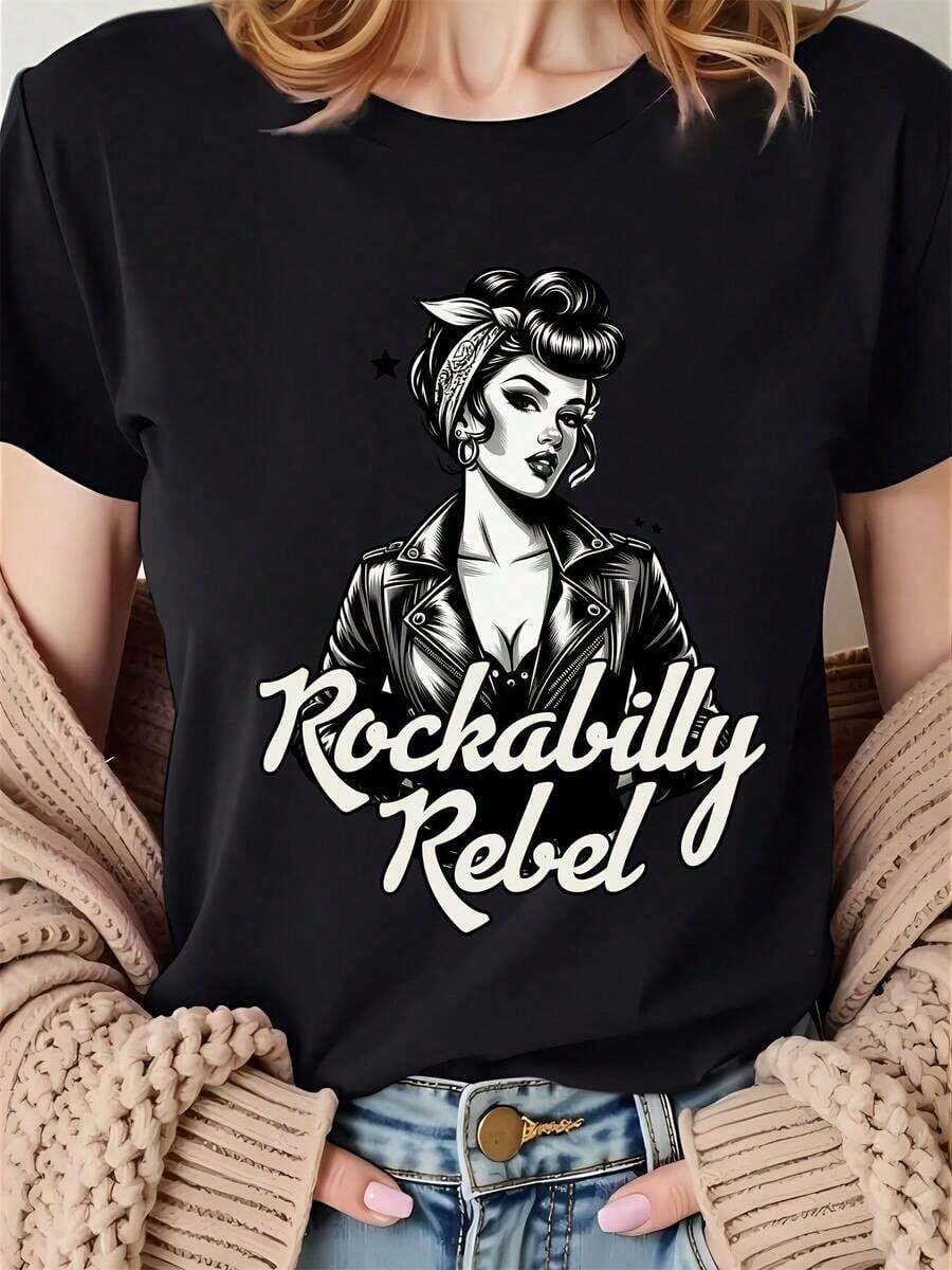 Women's Plus Size Casual T-Shirt With A Vintage-Style "I'M NOT RUDE" Graphic Print, Short Sleeves, Crew Neck, Comfortable And Suitable For Everyday Wear, Vacations And Outdoor Activities. 100% Cotton - 5 - 查看 1