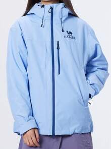 CAMEL CROWN 四季皆宜的 Champion Kai Jia Z 系列男女通用户外冲锋衣 - 冰菊藍 - 查看 5