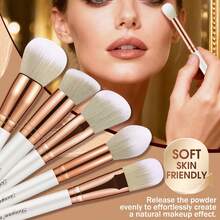 32PCS Makeup Tools Set Including:9Pcs Silver PCS Makeup Brush Set+1pc Storage Bag+4PCS Makeup Sponges+4PCS Mini Makeup Sponges+4PCS Triangle Powder Puffs+4PCS Mini Air Cushion Powder Puffs+2PCS Circular Powder Puffs+1pc Nose Wash Brush+1pc Hairband+2PCS Hand Bowl Strap - Multicolor - View 2
