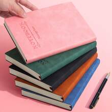 Juego de cuadernos A5, diseño impermeable, cubierta de cuero suave, papel ultra grueso y duradero - Perfecto para papelería de oficina y universidad, Cuaderno de notas > Cuaderno ejecutivo de cuero duro - A5 - Ver 2