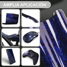 Hot-Selling PET Forged Carbon Fiber Color Change Sticker, Glossy Black Center Console Interior, Rearview Mirror, Full Body Wrap Film - 30*150CM - View 2