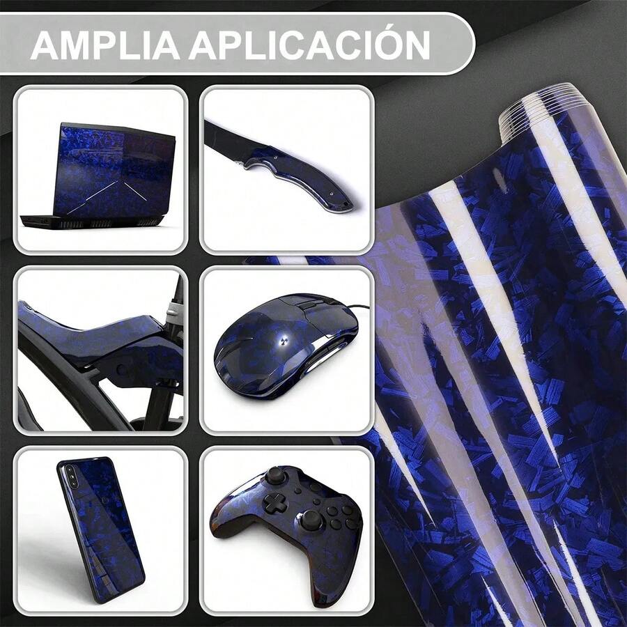 Hot-Selling PET Forged Carbon Fiber Color Change Sticker, Glossy Black Center Console Interior, Rearview Mirror, Full Body Wrap Film