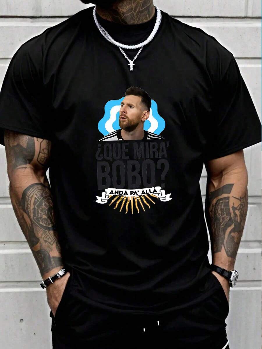 Camisetas de hombre - Negro - Ver 1