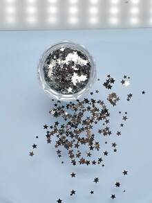 Paillettes pour nail art en forme d'étoile 5-Star, ultra-fines 1,5 mm/2 mm/3 mm, taille mixte, mini autocollants d'ongles colorés, fournitures et accessoires de salon de manucure, charms pour ongles - Multicolore - Voir 10