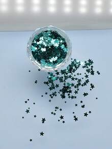 Paillettes pour nail art en forme d'étoile 5-Star, ultra-fines 1,5 mm/2 mm/3 mm, taille mixte, mini autocollants d'ongles colorés, fournitures et accessoires de salon de manucure, charms pour ongles - Multicolore - Voir 8