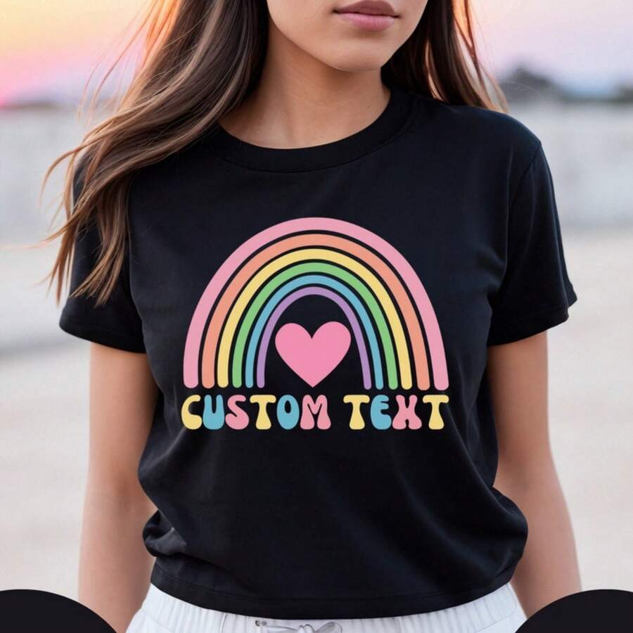 Custom Shirt, Custom Teacher Shirt, Personalized Shirt, Custom T-Shirt, Personalized T-Shirt, Custom Name, Custom School Name, Job le.JPG - Negro - Ver 1