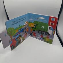 Libro de imágenes con páginas interiores plegables de cartón educativo, adecuado para lectura familiar, aprendizaje temprano de inglés, iluminación cognitiva, desarrollo del lenguaje, aplicable para Halloween y Navidad - Multicolor - Ver 8