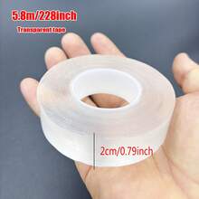 1 cuộn băng keo nano dạng lưới hai mặt 228 inch, băng keo trong suốt, có thể lau chùi, dùng cho nhà bếp, phòng tắm, băng keo hai mặt dùng cho văn phòng, rộng 2cm, băng keo thủ công. - 228 inch - Xem 7
