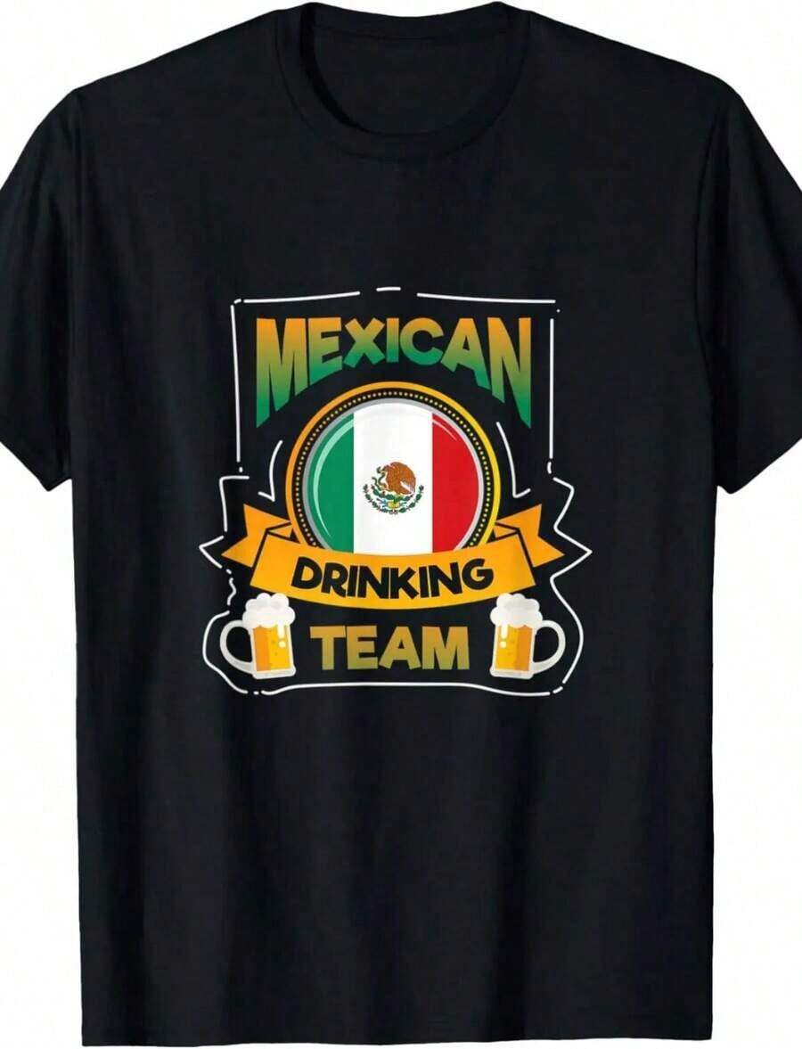 Camiseta Gráfica con Bandera de EE. UU. para Hombre, Ropa Casual para Días Festivos Nacionales, Camiseta de Manga Corta con Bandera Americana, Construcción Duradera, playeras de mujer - Negro 3 - Ver 1