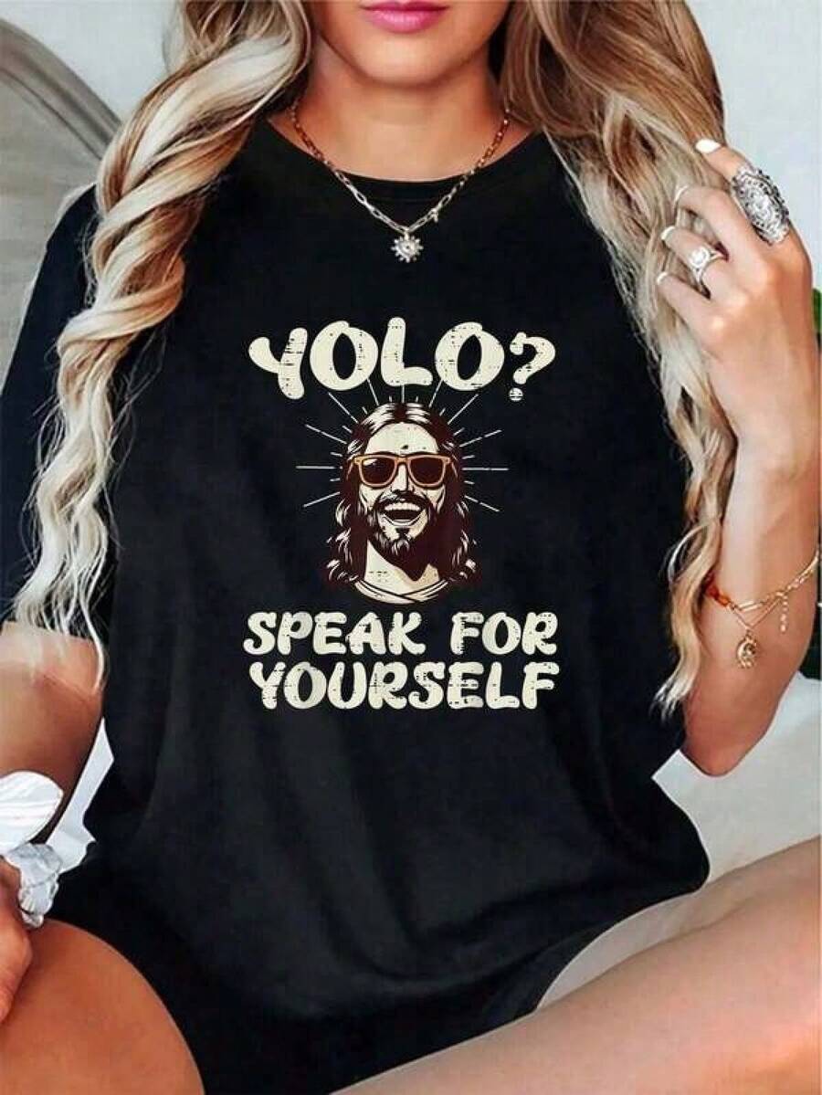 Camiseta unisex de manga corta, VeranoConjuntos de ropaParaPascua de las MujeresJesúsYoloDivertidoReligiosoCristianoHombresMujeresNiñosCamiseta-GráficoCamisetasFestivalSe ajustaParaMujeres,TopsParaVerano,SuperiorDeMujerMujeresVeranoRopa de veranoConjuntos de ropaParaVerano de MujeresConjuntos de ropaParaMujeres, VeranoJugadores destacadoshombre, , , Dazymujer,romwehombres, bohochic,maestrasregalos,camisetaparaconjuntos de mujercon curvasparamu,y2k, - Negro - Ver 1
