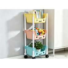 Multi-Layer Rolling Storage Cart, Kids Toy Organizer With Wheels, Multifunctional Movable Trolley For Playroom Bedroom Bathroom Kitchen - View 10