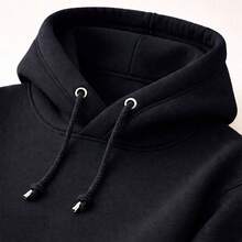 Kids' Kangaroo Hoodie Set, California Style, Thick, Winter - Negro - Ver 2