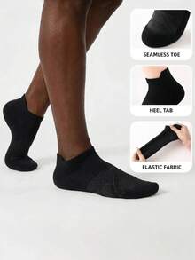 5 pares de calcetines finos y transpirables para hombre, para senderismo, fitness y running al aire libre. Calcetines deportivos invisibles con malla de color contrastante, adecuados para primavera y verano - Multicolor - Ver 5