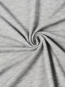 Camiseta Vintage de Mujer con Estampado de Conejo - Blusa Suave y Transpirable de Manga Corta y Cuello Redondo, Top Casual para Primavera, Verano y Otoño con Estampado de Conejo y Patrones, Lavable a Máquina, Regalo para Pascua - Gris Claro - Ver 5