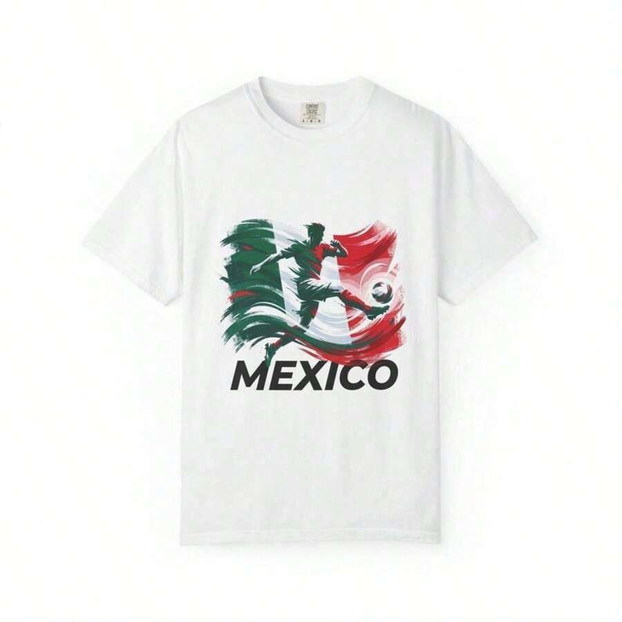 Camiseta de la Copa Mundial de México (S1), Camiseta de la Copa Mundial de México (S1), Camiseta de la Copa Mundial de EE. UU. (S1), Camiseta de Fanático del Fútbol (S1EE), Camiseta con Gráfico de Fútbol (S1), Ropa 2026 Esta camiseta unisex de 220 g está hecha de 100 % algodón con un patrón de punto apretado de 220 g, lo que garantiza su durabilidad. Apta para todo tipo de cuerpos, tanto hombres como mujeres. Su tejido duradero y de alta calidad es ideal para diversos proyectos de costura, ofreciendo un tacto suave y resistente. Además, es muy transpirable. Perfecta para primavera/verano, conjuntos de vacaciones y ropa de fiesta.Suitable for spring, summer and autumn - Blanco - Ver 1