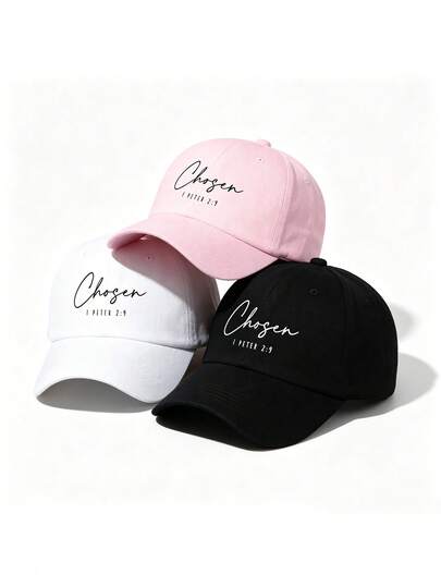1pc Unisex Casual Cap, Spring Versatile Large Circumference Baseball Cap With Letter Print, Street Fashion Leisure Hat Suitable For Travel, Tourism, Beach Vacation