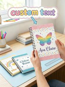Cuaderno de espiral con foto personalizada de mascota, cuaderno personalizado de gato/perro, cuaderno con portada personalizada, regalo para amantes de mascotas, cuaderno de hojas sueltas, cuaderno de viaje con cara de mascota, útiles escolares, vuelta al cole, multifuncional, decorativo, reutilizable, moderno, colorido, lindo, retro, de dibujos animados, kawaii, personalizado, único, adecuado para trabajadores de oficina, clientes, estudiantes, negocios/trabajo/oficina, escuela - Multicolor - Ver 17