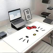 1pc Gaming Mouse Pad, Non-Slip Rubber Base, Washable Desk Mat, Fun Design, Suitable For Office, School, Home Decor And Gaming Scenes - E - View 1