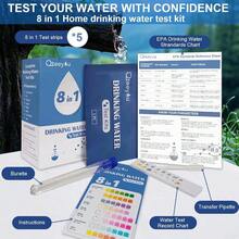 Lead Kit 2026 Upgraded 8 In 1 Home Drinking Testing Kits 5pcs Bag, House Tap And Well Hardness Tester, Lead Strips Alkalinity, PH, Copper, NitriteChlorine - 5pcs Independent Bag - View 6