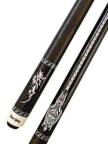 High-Quality Professional Billiard Cue, 57 Inch 1/2 Split Cue, Premium Maple Wood Material, Low Deflection Shaft, Anti-Slip Leather Grip, Precise And Comfortable Striking, [10/11.5/13mm]Three Tip Sizes Available, Ideal Choice For Beginners And Professional Players - Black - View 7