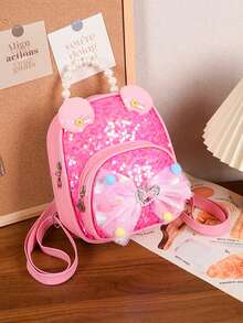 Dieser neue 1 Stück Pailletten-Rucksack hat eine Schleifenverzierung, ein lässiges aber stilvolles Design, einen Reißverschluss und verstellbare Schultergurte. Perfekt für den täglichen Gebrauch, Reisen und Einkaufen, er hält Ihre Essentials leicht. Ein vielseitiges Stück, dieser Modeliebhaber passt zu verschiedenen Stilen und Anlässen, wodurch er sehr anpassungsfähig ist. Er eignet sich auch hervorragend als Geschenk für Freunde. - Verschiedenfarbig - Übersicht 16