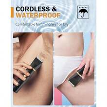 Body Hair Trimmer for Men-3 in 1 Electric Groin Groomer Pubic Hair Trimmer for Ball/Chest/Beard/Nose Hair Trimmer USB-C Charging IPX7 Waterproof Gifts for Him Black - negro - Ver 7