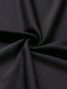 ‌   Camiseta corta holgada para hombre de una pieza, informal y versátil con divertido estampado de diseño, ideal para vacaciones, trabajo y uso diario. ‌ - Negro - Ver 6