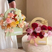 5 piezas Bolsas de regalo con flores, Cajas de embalaje con flores, Cajas de ramo para el Día de la Madre, Bolsas de transporte de flores, Bolsas de transporte de embalaje de ramo DIY, Bolsas con flores, Bolsas de embalaje con flores, Bolsas de regalo, Suministros para bodas, Suministros para fiestas - Multicolor - Ver 7