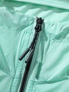 1 buah Jaket Berkerudung Ringan Ukuran Besar, Jaket Anti Angin Kasual Serbaguna untuk Bersepeda, Mendaki, Olahraga Luar Ruangan, Musim Panas - Cadet Blue - View 10