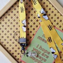 SNOOPY 1条手机挂绳，可调节长度，可挂在脖子上、斜挎或背在身上，带防丢功能 - 彩色 - 查看 4